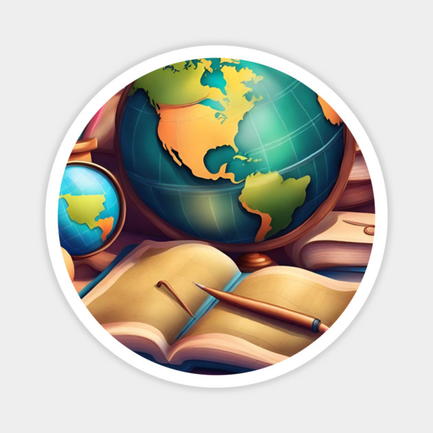 Geography Teacher Magnet by BlackMeme94