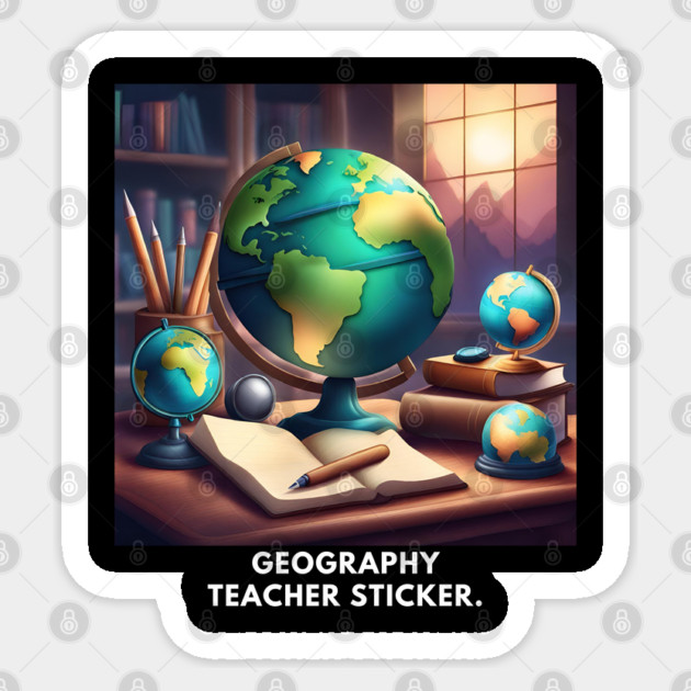Geography Teacher Sticker by BlackMeme94