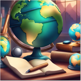 Geography Teacher Posters and Art