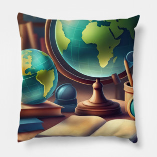 Geography Teacher Pillow