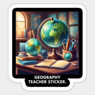 Geography Teacher Sticker