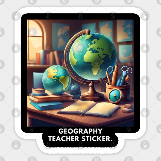 Geography Teacher Sticker by BlackMeme94