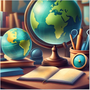 Geography Teacher Posters and Art