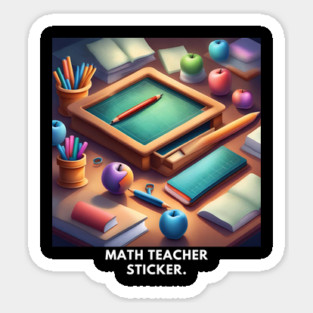 Math Teacher Gifts Sticker