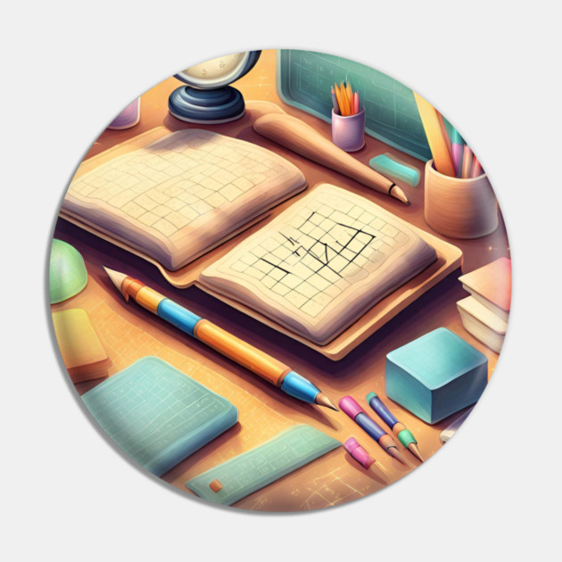 Math Teacher Gifts Pin by BlackMeme94