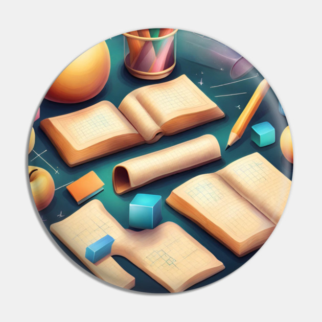 Math Teacher Gifts Pin by BlackMeme94