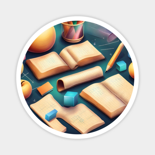 Math Teacher Gifts Magnet by BlackMeme94