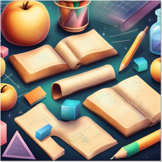 Math Teacher Gifts Wall Art by BlackMeme94