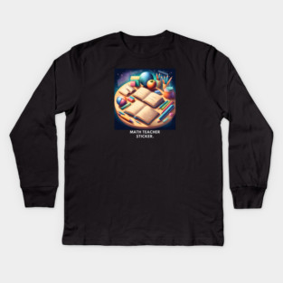 Math Teacher Gifts Kids Long Sleeve T-Shirt