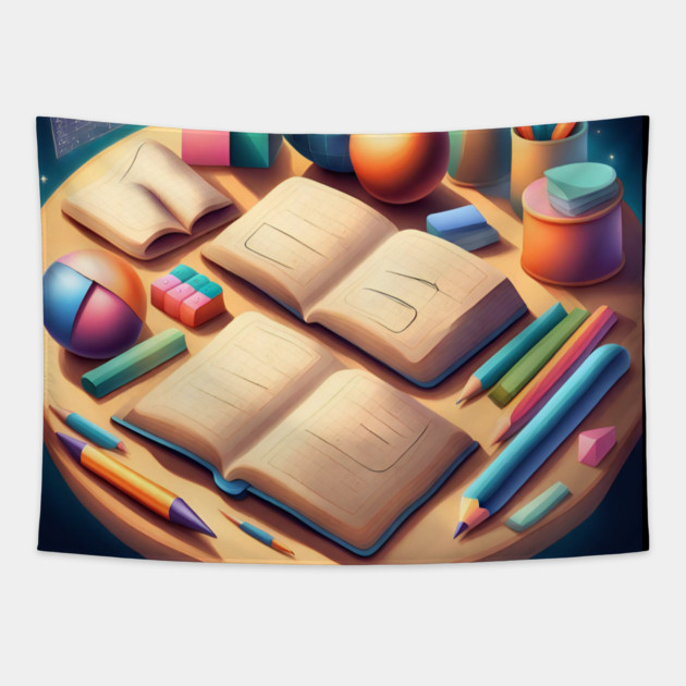 Math Teacher Gifts Tapestry by BlackMeme94