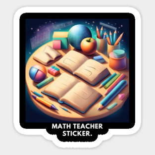 Math Teacher Gifts Sticker