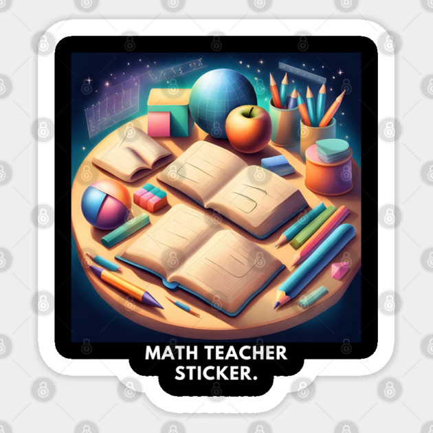 Math Teacher Gifts Sticker by BlackMeme94