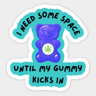 Funny Edible Weed Gummy Sticker