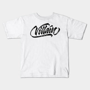 Villain hand made original lettering Kids T-Shirt