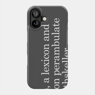 Nerdy Wordy Phone Case