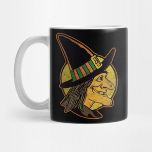 Vintage Retro 70s Witch Mug