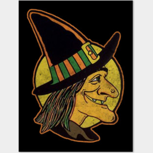 Vintage Retro 70s Witch Posters and Art