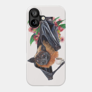 Batty Before Coffee Phone Case