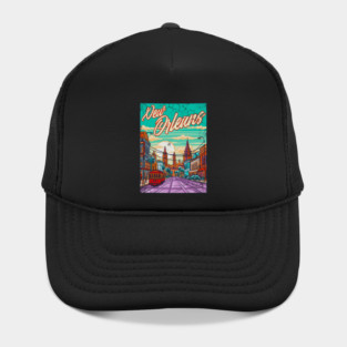 New Orleans Louisiana Art Hat