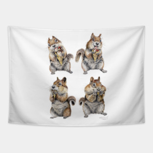 Nuts About Ice Cream Tapestry