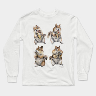 Nuts About Ice Cream Long Sleeve T-Shirt