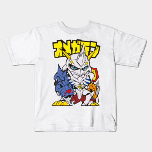 digimon chibi omnimon Kids T-Shirt