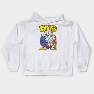 digimon chibi omnimon Kids Hoodie