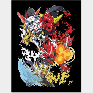digimon omnimon alter s evolution Posters and Art