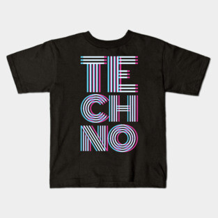 Techno Electronic Style Kids T-Shirt