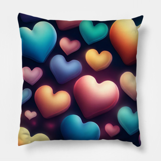 Hearts love Pillow by BlackMeme94
