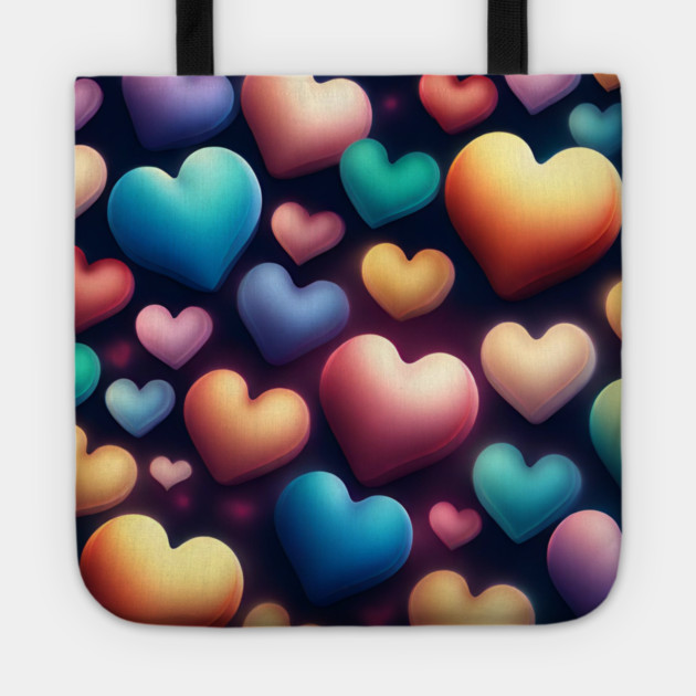 Hearts love Tote by BlackMeme94