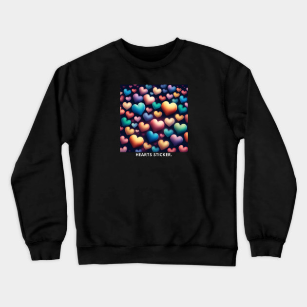 Hearts love Crewneck Sweatshirt by BlackMeme94