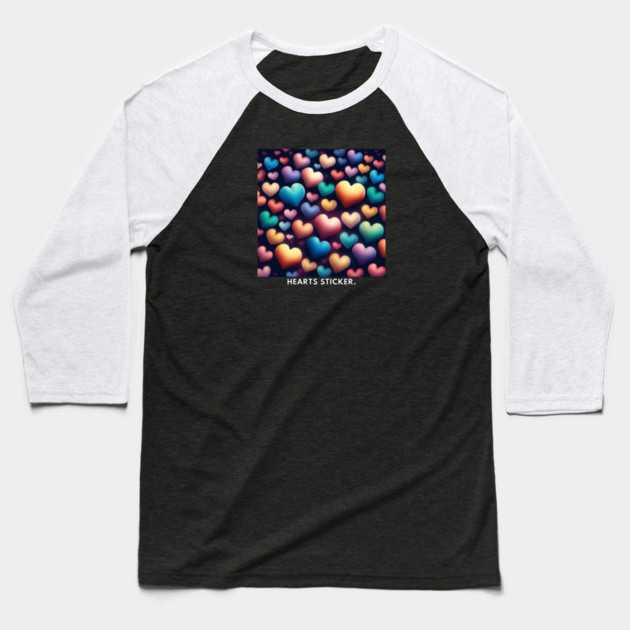 Hearts love Baseball T-Shirt by BlackMeme94