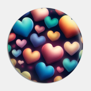 Hearts love Pin