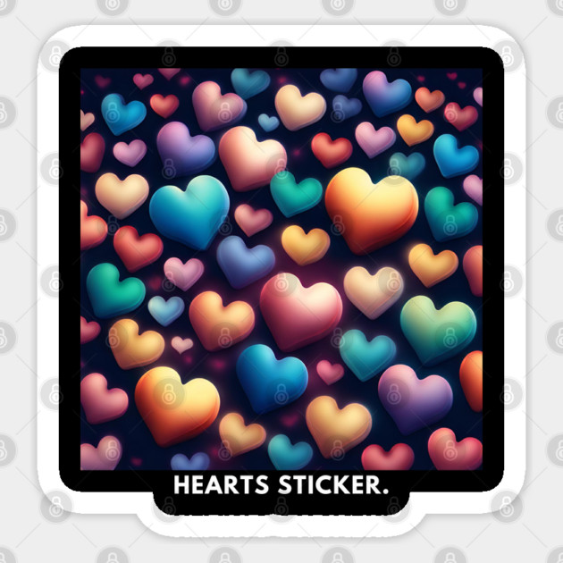 Hearts love Sticker by BlackMeme94