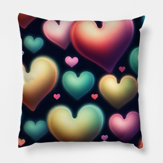 Hearts love Pillow by BlackMeme94