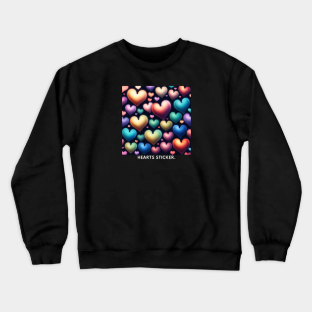 Hearts love Crewneck Sweatshirt by BlackMeme94
