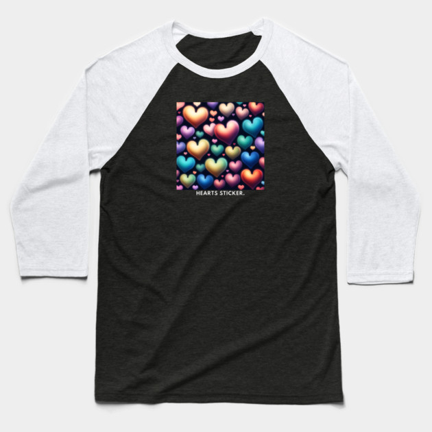 Hearts love Baseball T-Shirt by BlackMeme94