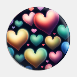 Hearts love Pin