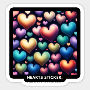Hearts love Sticker