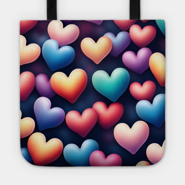 Hearts love Tote by BlackMeme94
