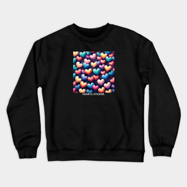 Hearts love Crewneck Sweatshirt by BlackMeme94