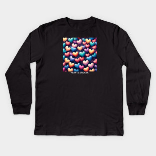 Hearts love Kids Long Sleeve T-Shirt