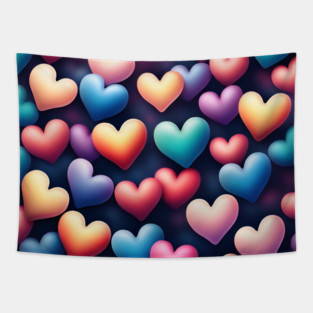 Hearts love Tapestry