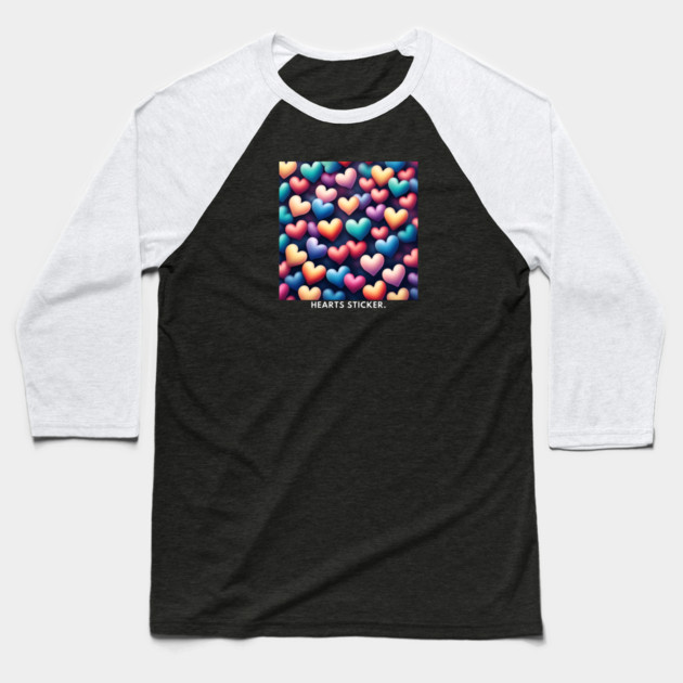 Hearts love Baseball T-Shirt by BlackMeme94