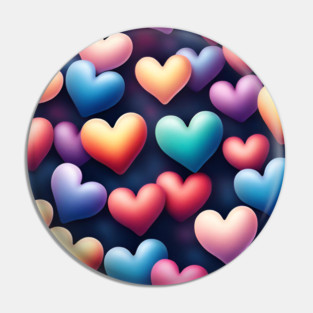Hearts love Pin