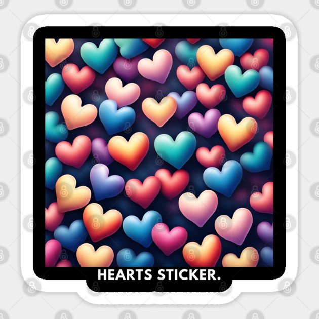 Hearts love Sticker by BlackMeme94