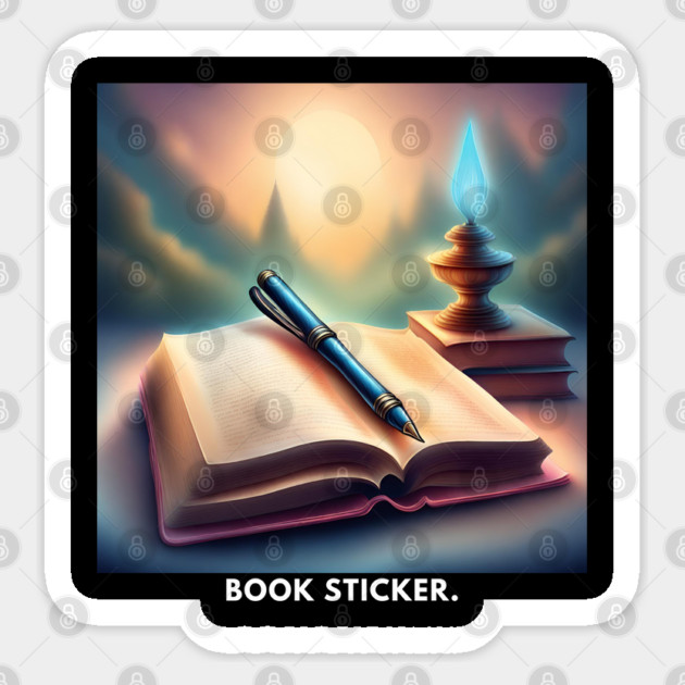 Book lovers gifts Sticker by BlackMeme94