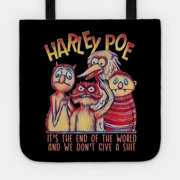 HARLEY POE - End of the World Tote by Pete the Cat Guy