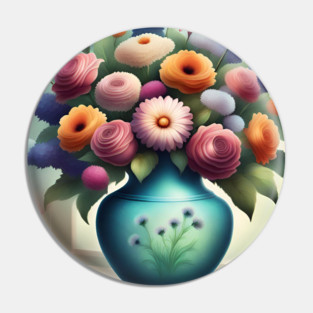 Flower vase Pin